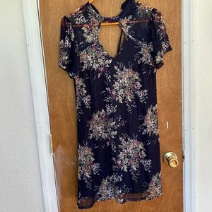 Short dress, navy blue size medium